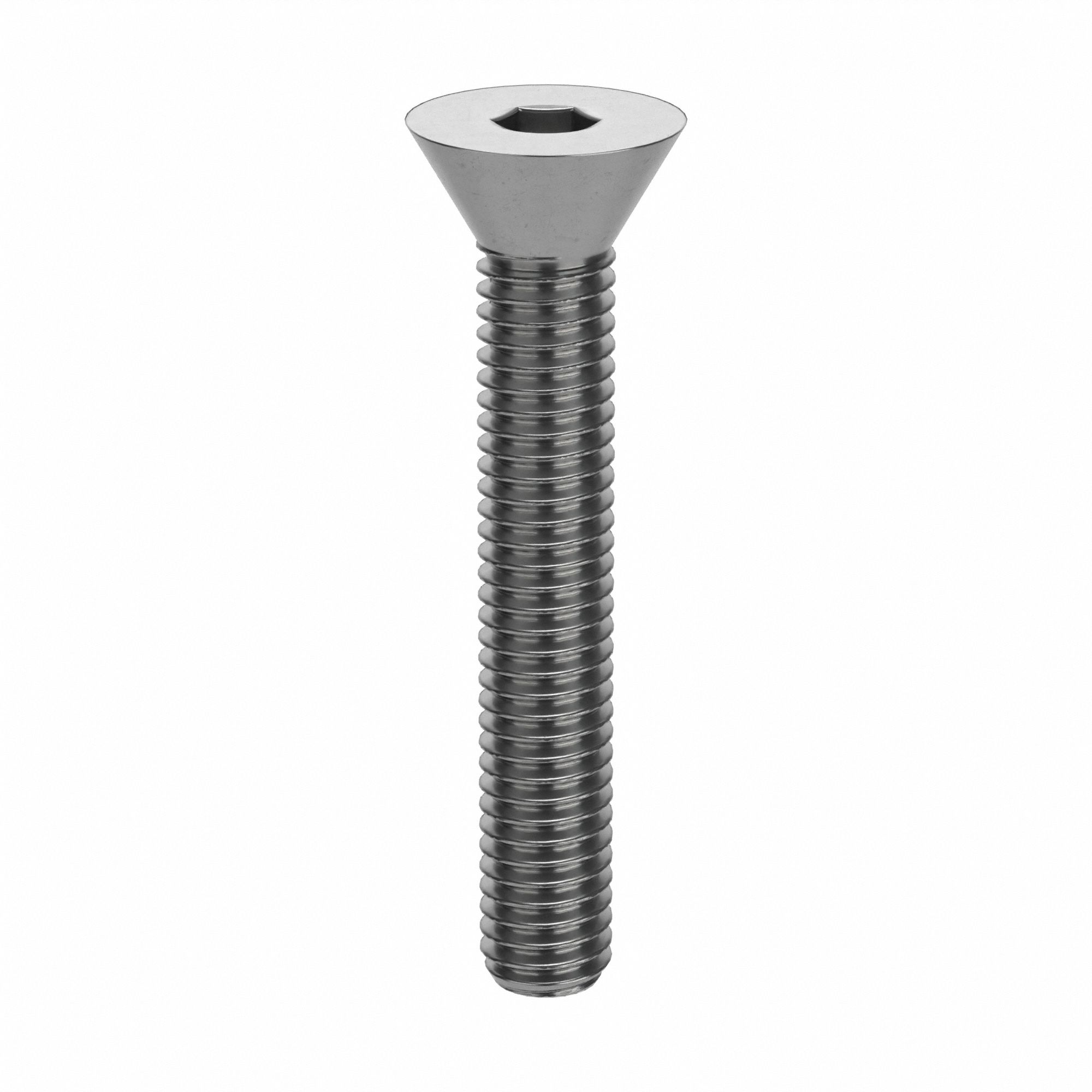 M6x1.00 Thread Size, 40 mm Lg, Socket Flat Head Screw - 42GR88|L51060 ...