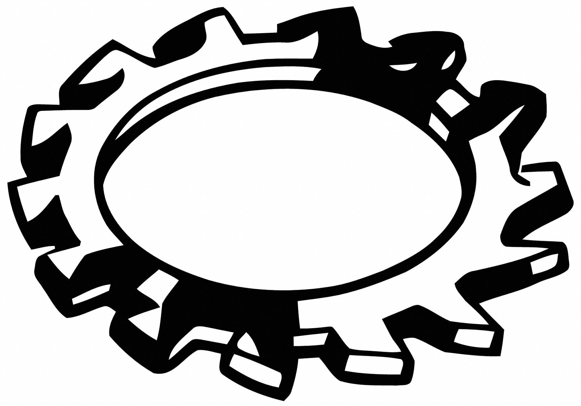 GRAINGER APPROVED Lock Washer External Tooth (Type A), Stainless Steel, Plain, 5,000 PK