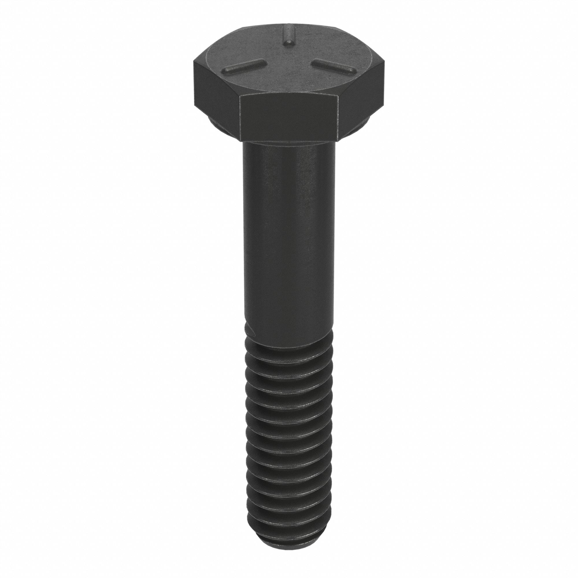 HEX HEAD CAP SCREW, STEEL, UNC, GRADE 5, BLACK OXIDE, 5/16
