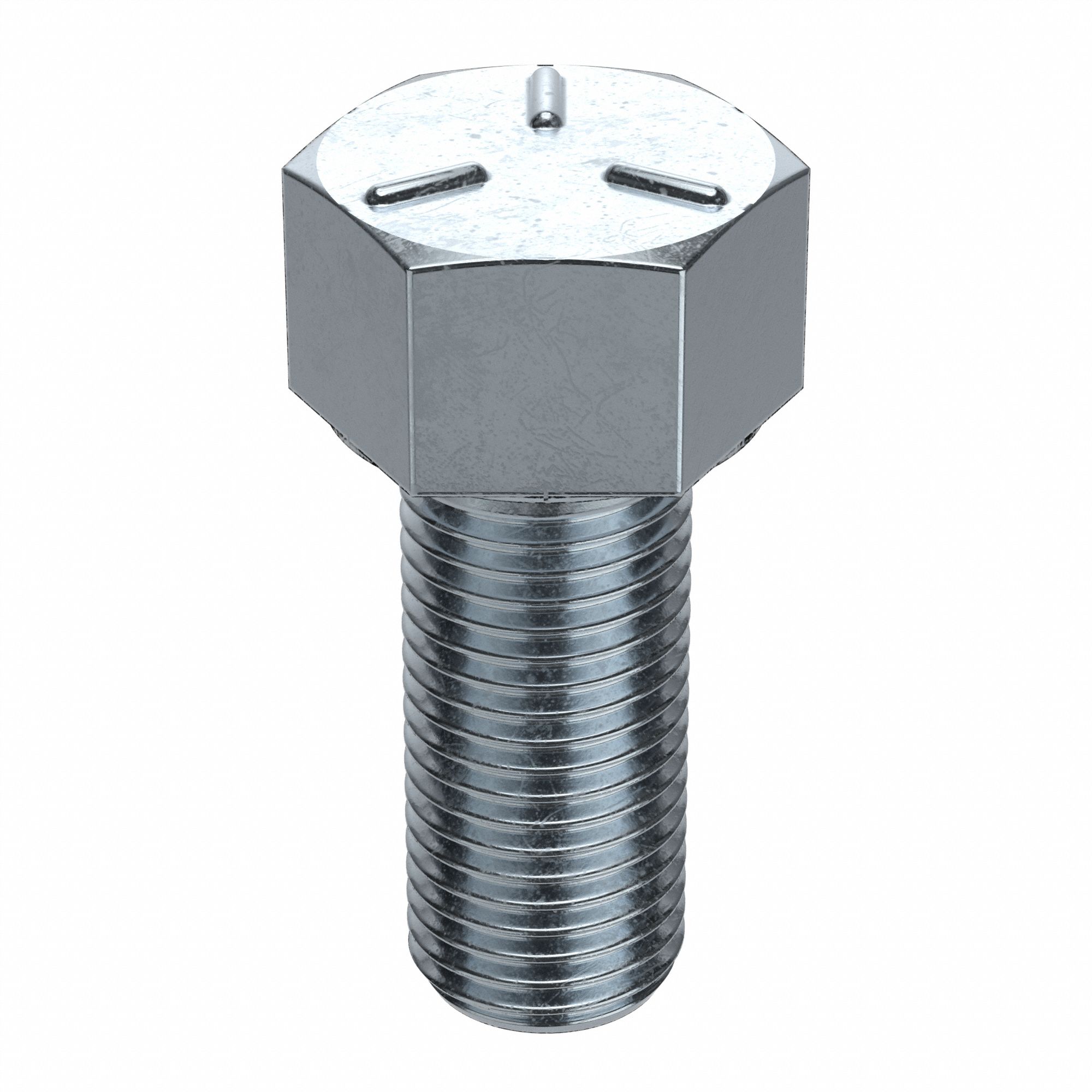 Hex Head Cap Screw: Steel, Grade 5, Zinc Plated, 1 1/2"-6, Coarse, 3 1/2 in lg, Globally Sourced