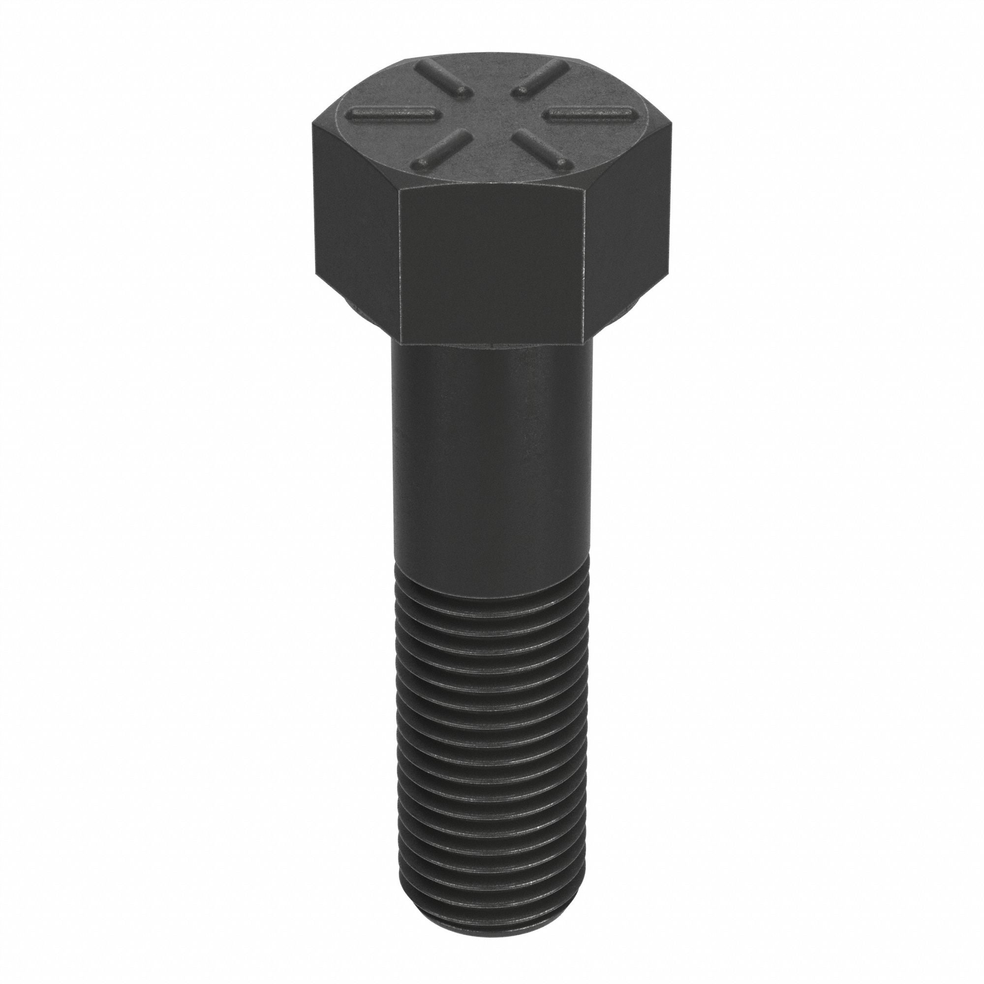 Hex Head Cap Screw: Steel, Grade 8, Black Oxide, 1 1/2"-6, Coarse, 4 1/2 in lg, Globally Sourced