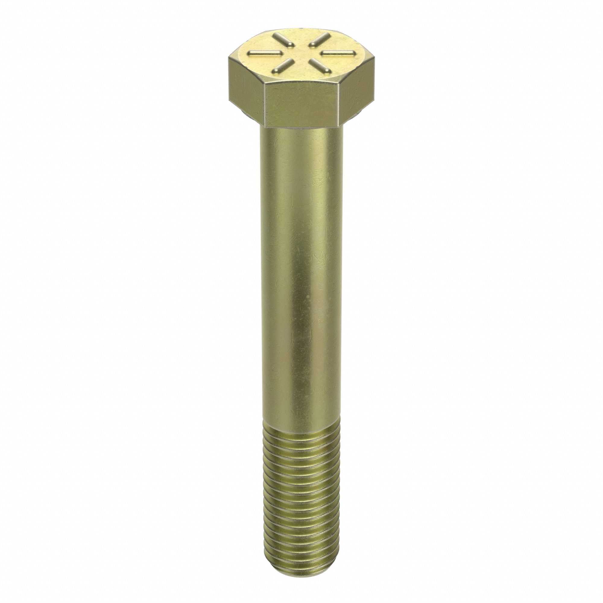 HEX HEAD CAP SCREW, STEEL, UNC, GRADE 8, ZINC YELLOW, ¾