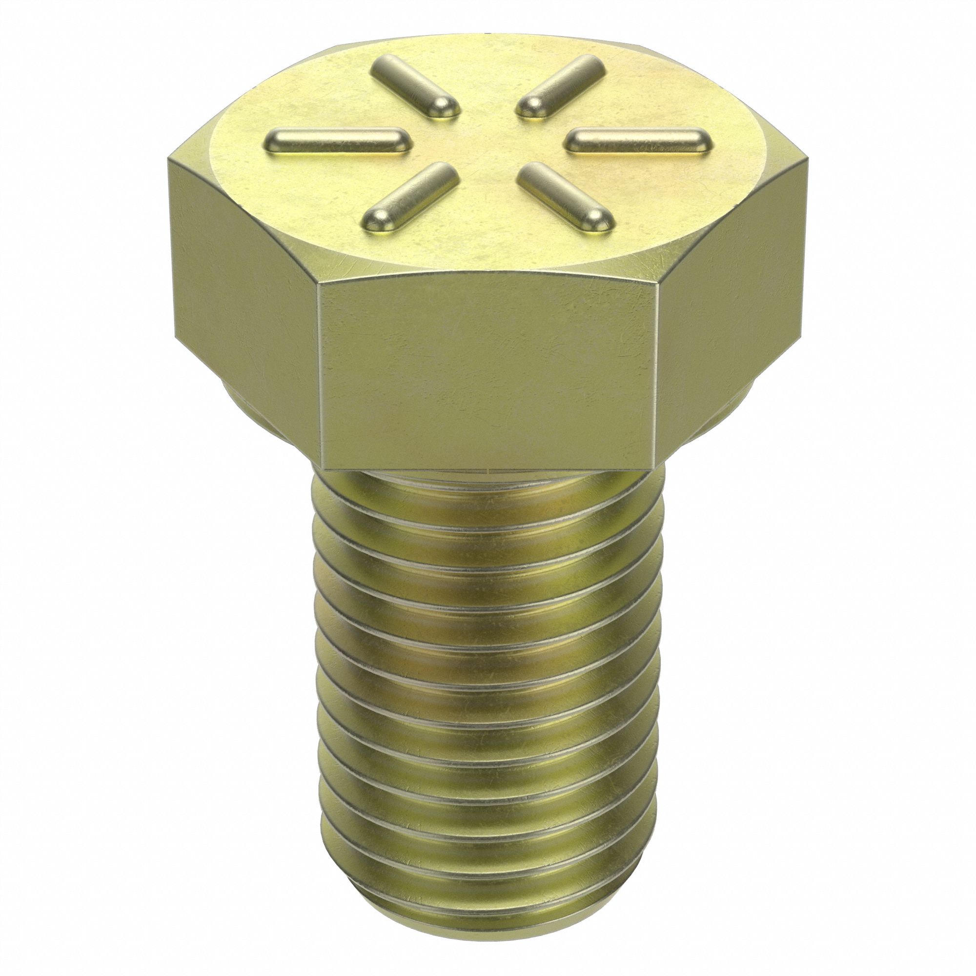Hex Head Cap Screw: Steel, Grade 8, Zinc Yellow, 1"-8, Coarse, 1 1/2 in lg, Globally Sourced, 5 PK