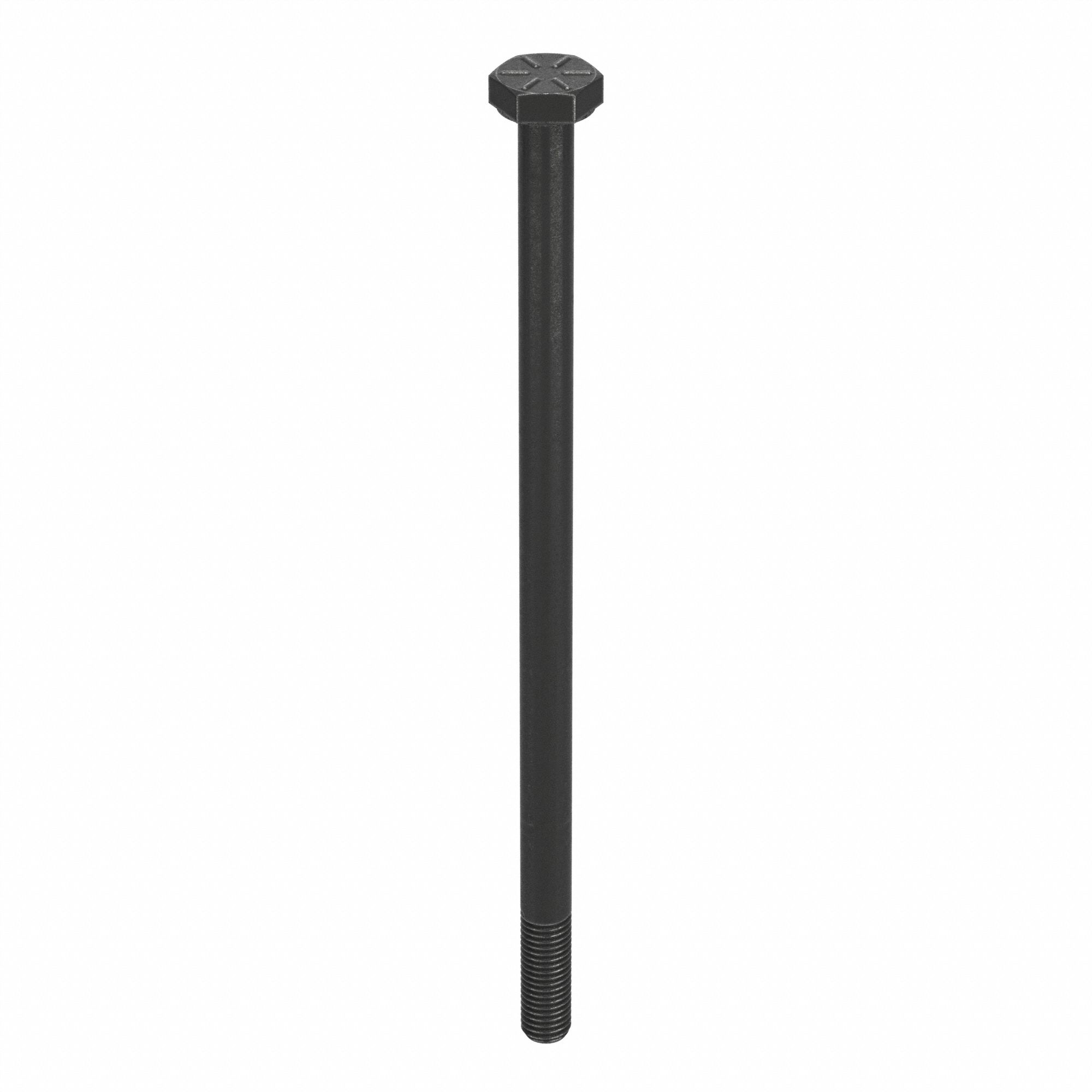 HEX HEAD CAP SCREW, STEEL, UNF, GRADE 8, BLACK OXIDE, ¼