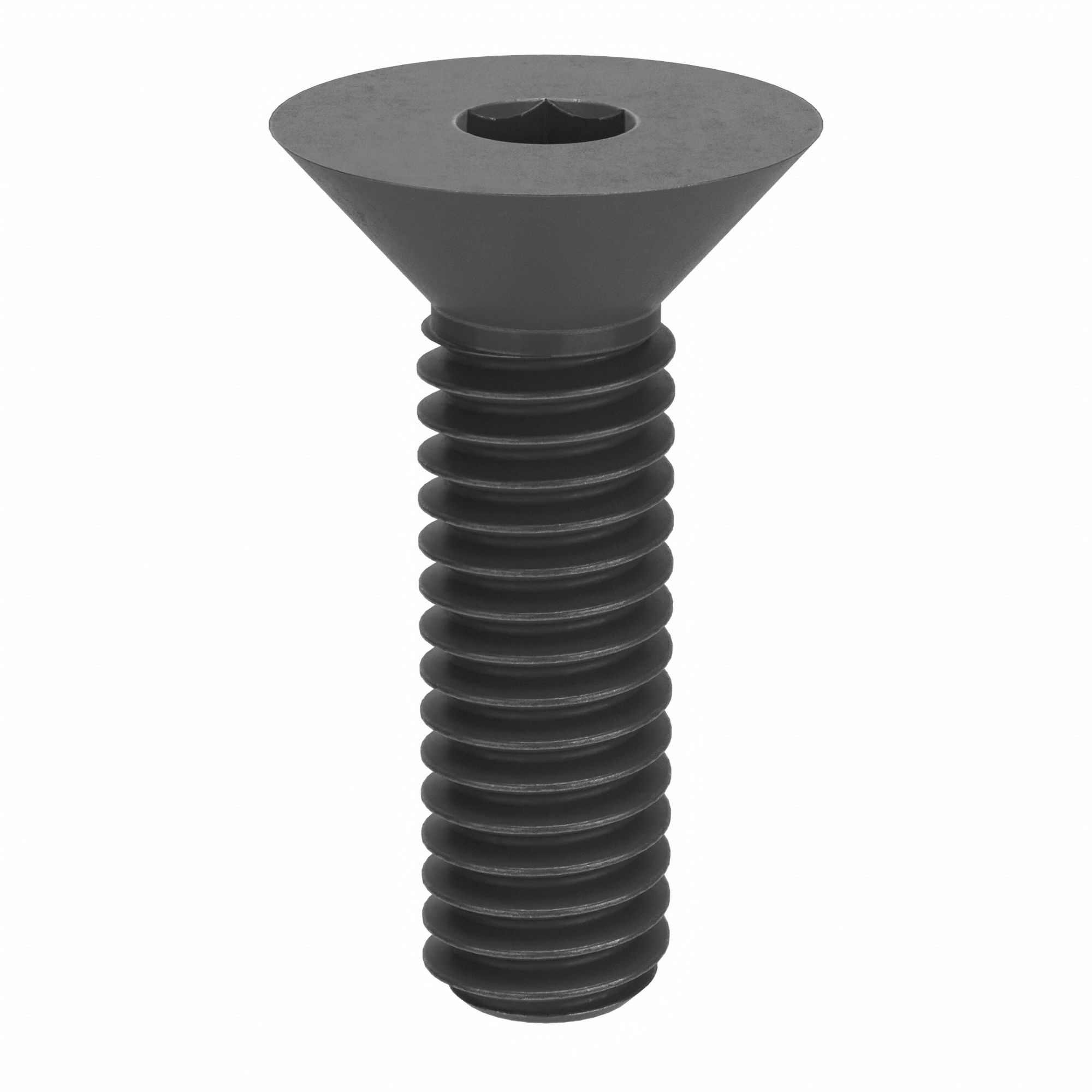 5/16"18 Thread Size, 1 1/8 in Lg, Socket Flat Head Screw 42JH87