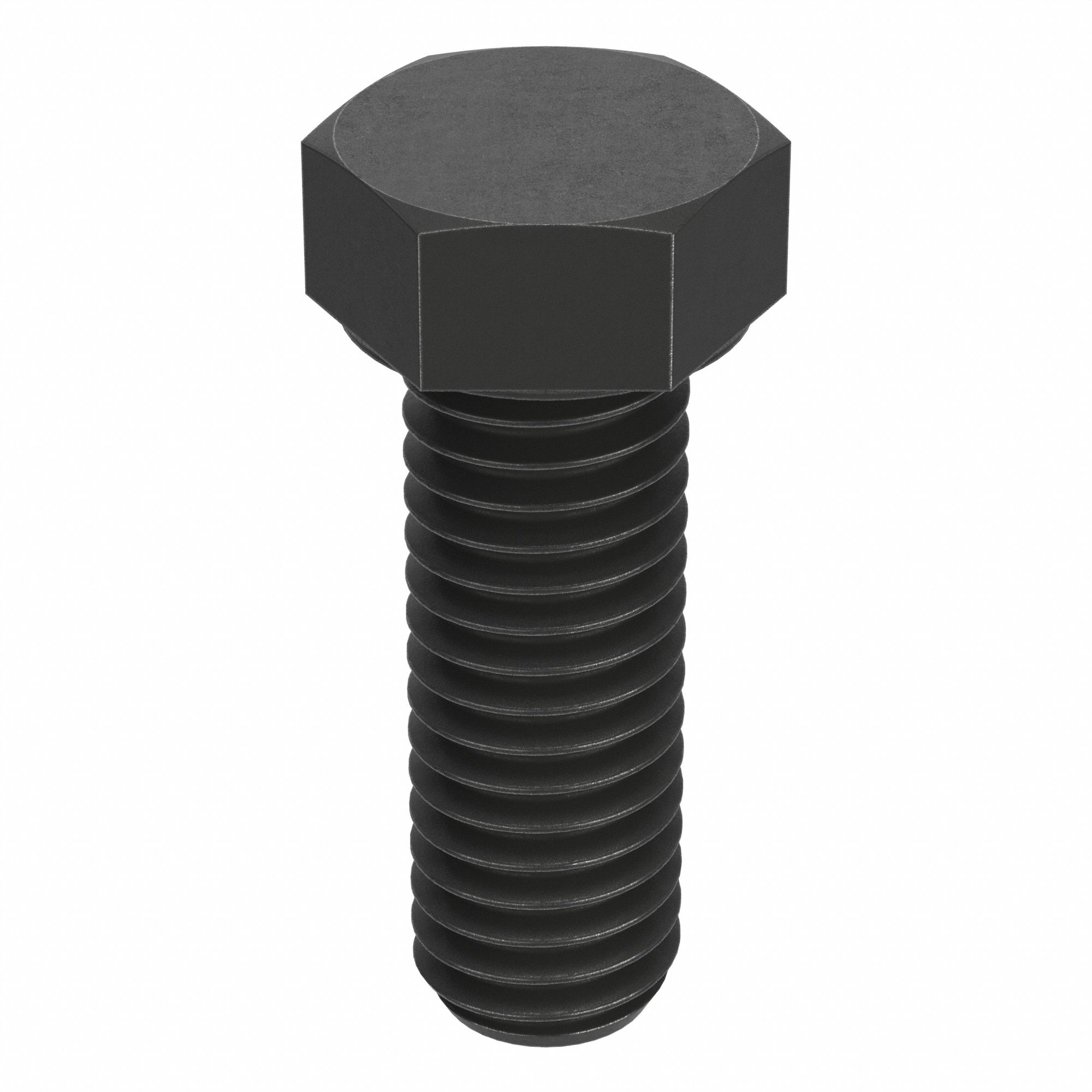 Hex Head Cap Screw: Steel, Grade 2, Plain, 3/8"-16, Coarse, 1 1/4 in lg, Globally Sourced, 50 PK