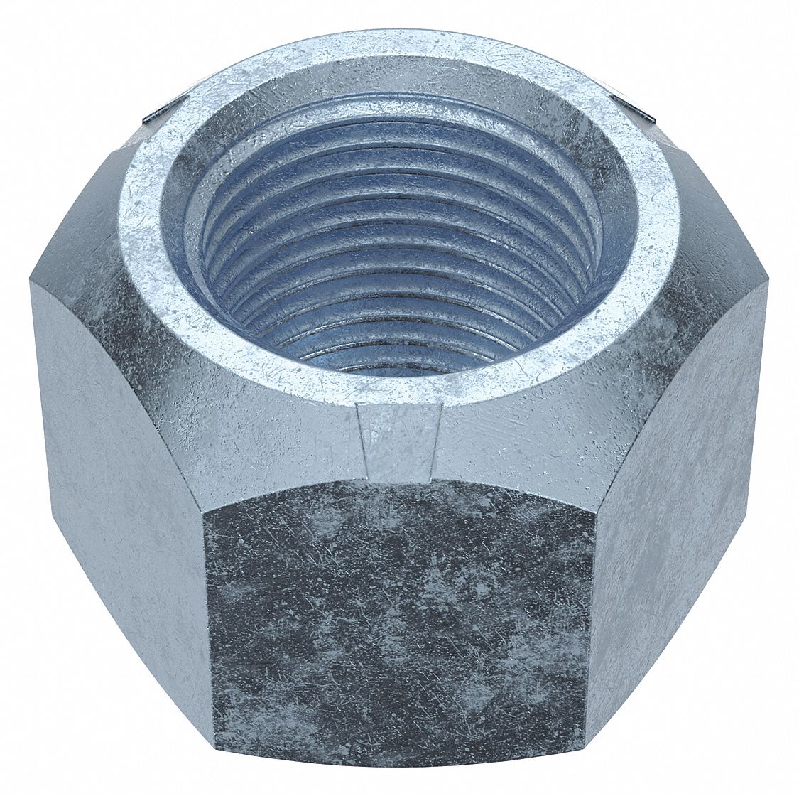 Lock Nut: Top Lock Distorted Thread, Std Hex, 3/4"-16 Thread Size, Steel, Grade C, 10 PK
