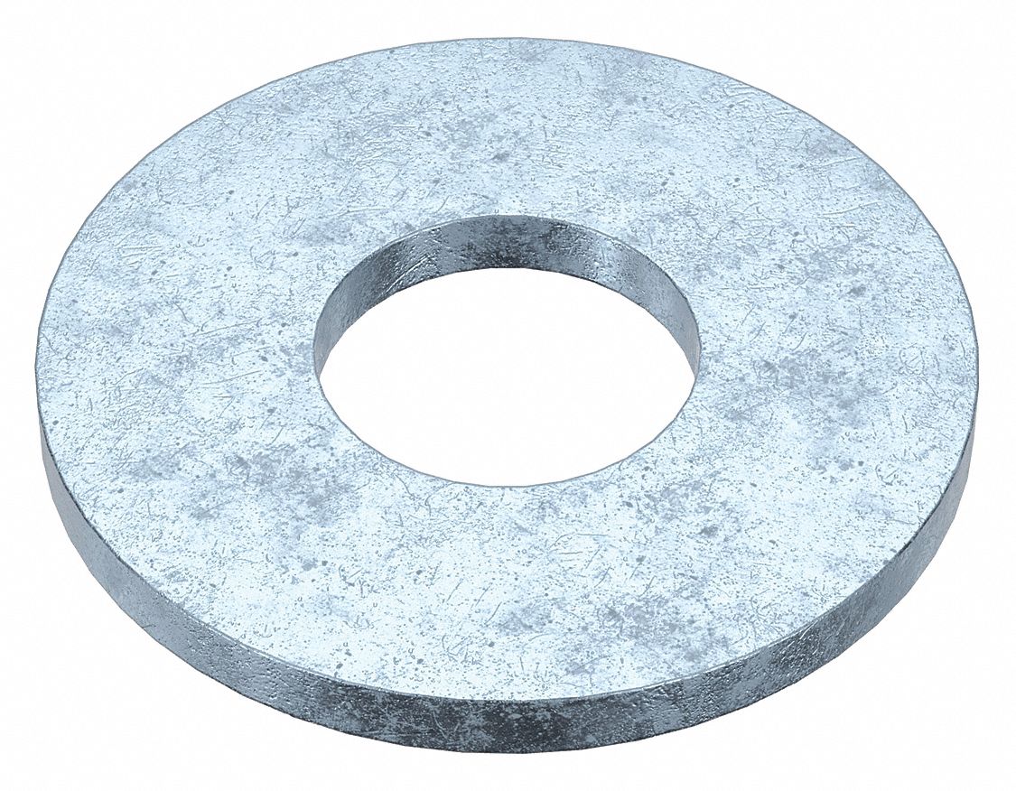 FltWsh, Znc, Stl, 1/2", 1 3/8x0.109in, 550PK