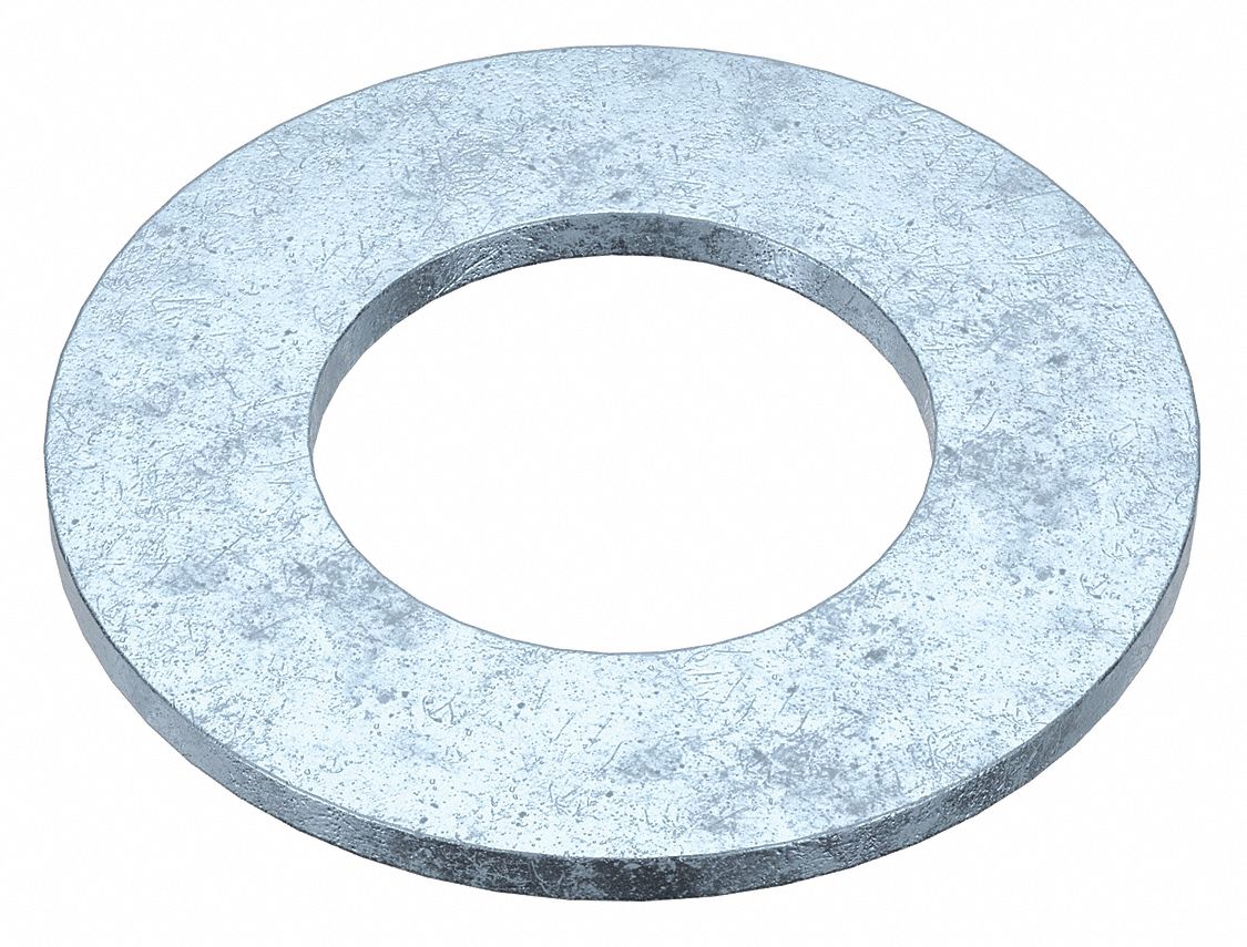 FltWsh, Znc, Stl, 1-1/2 in, 3x0.156in, 90PK