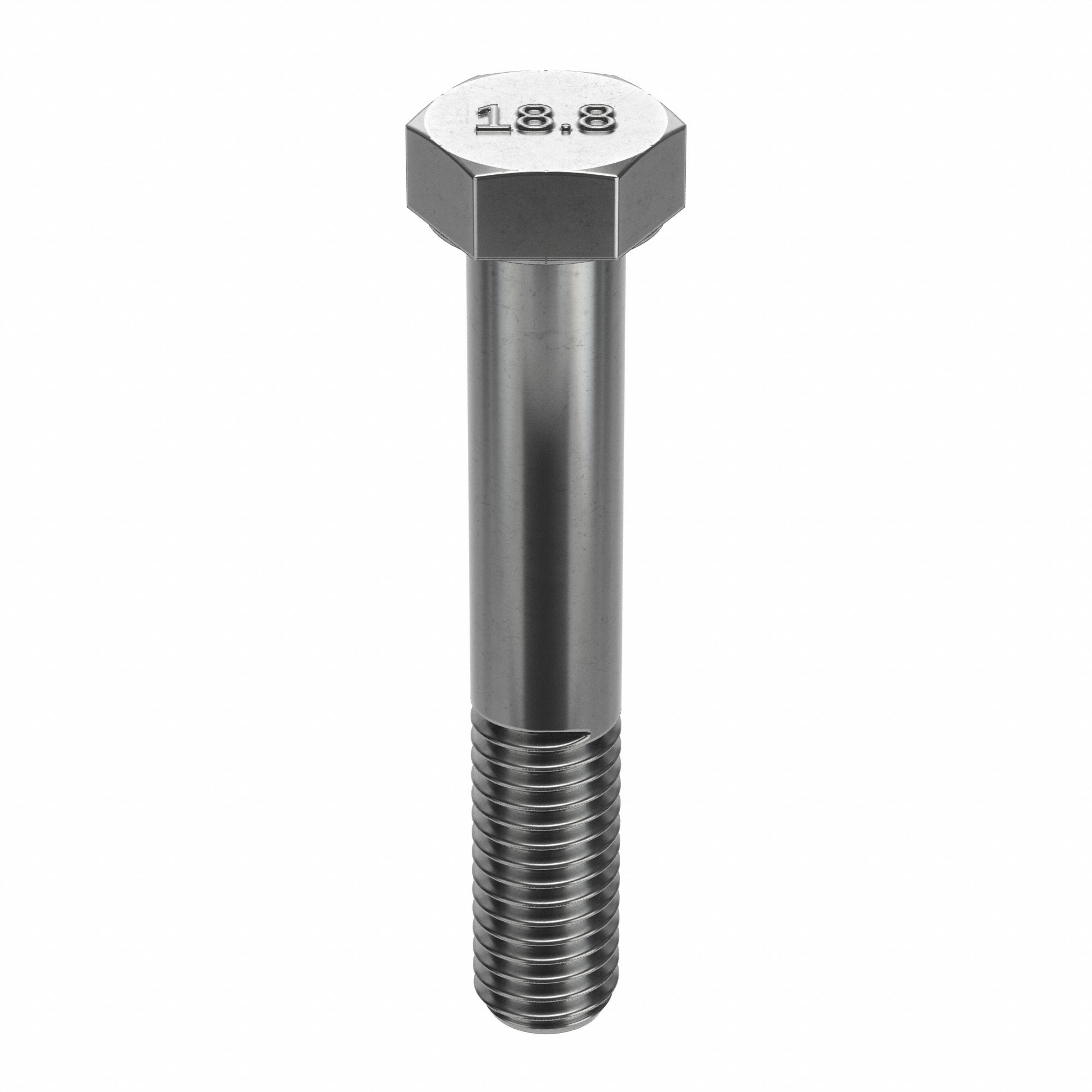 HEX HEAD CAP SCREW, STAINLESS STEEL, A2, PLAIN, ½