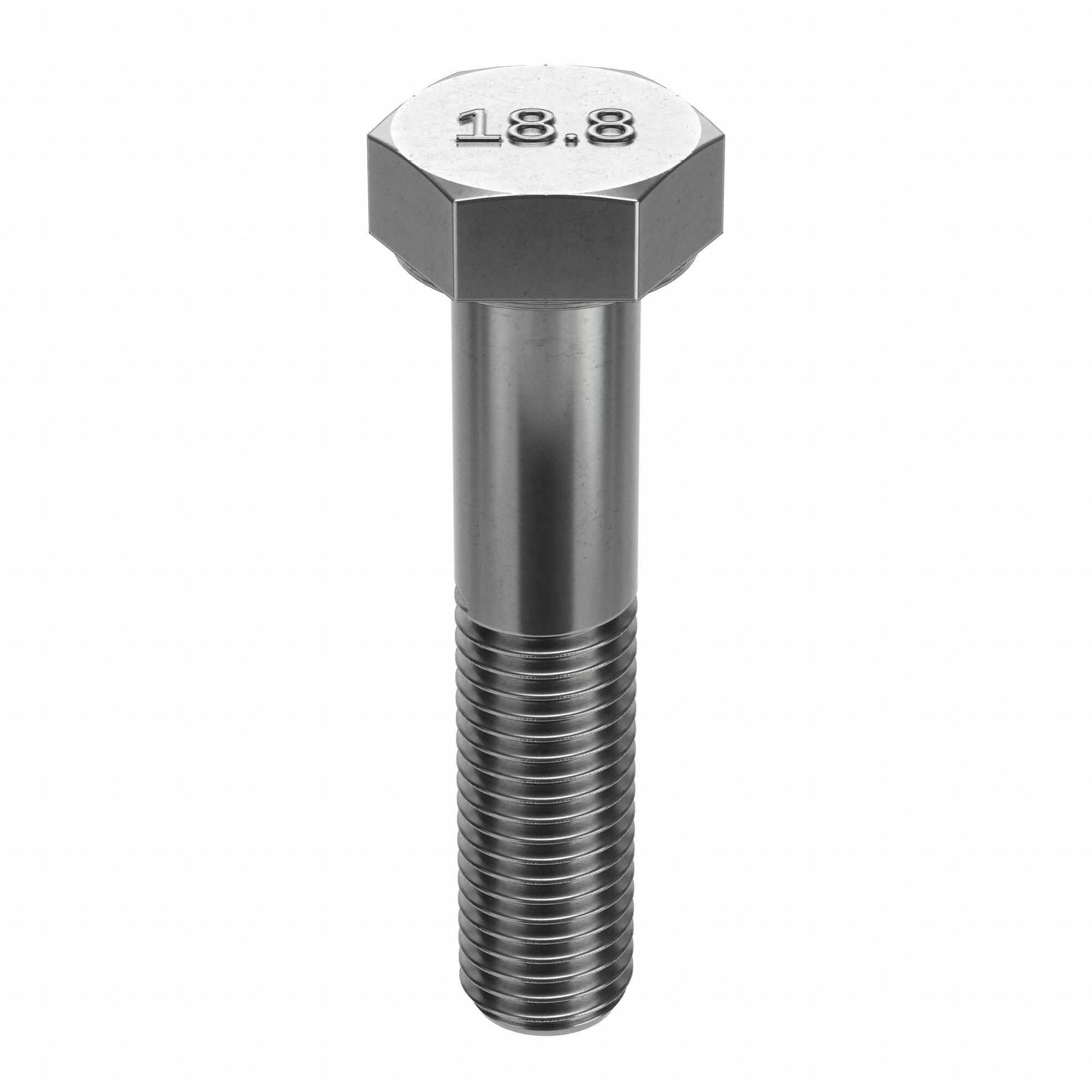 Hex Head Cap Screw: Stainless Steel, A2, Plain, 1/4"-28, Fine, 1 1/4 in lg, Globally Sourced, 100 PK
