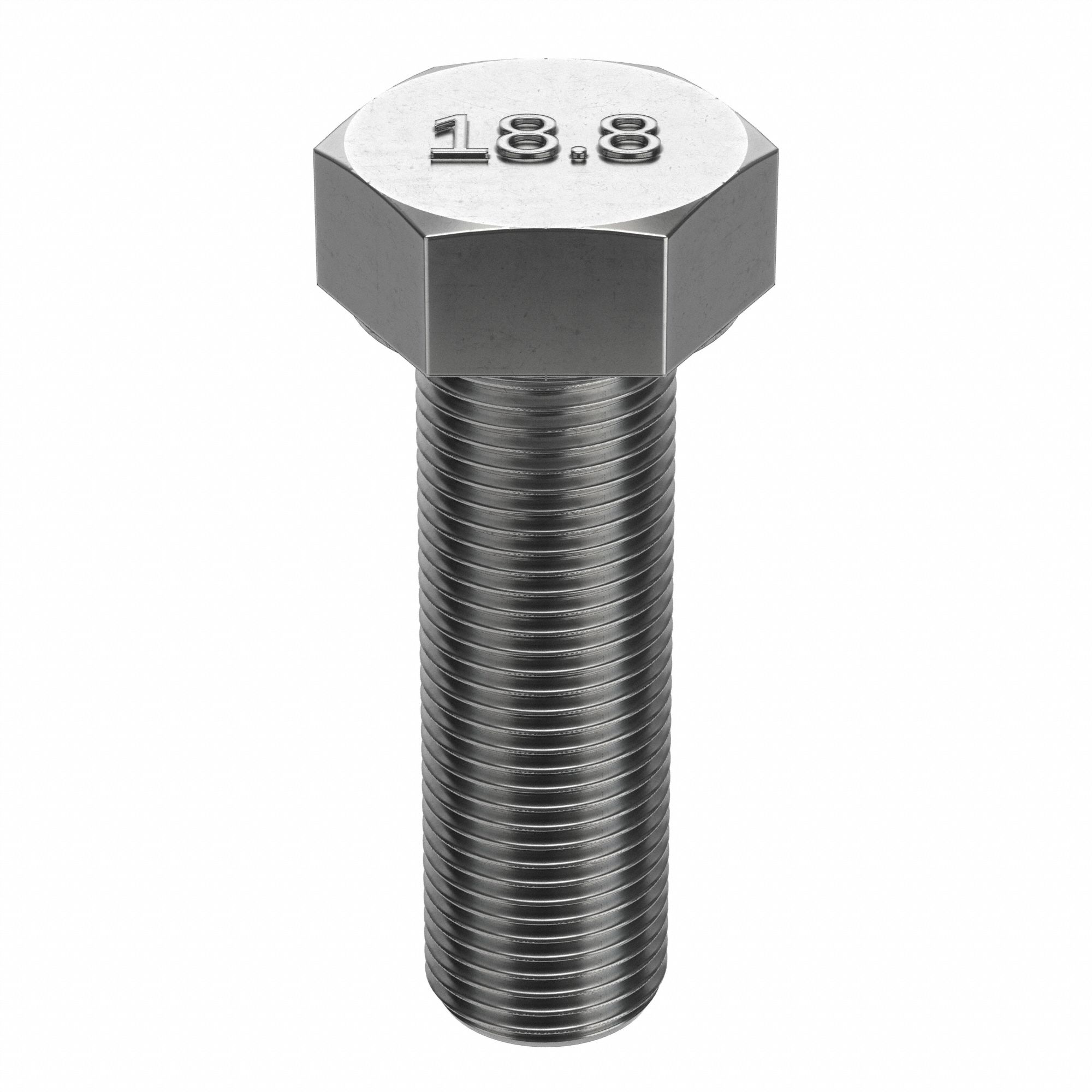 HEX HEAD CAP SCREW, STAINLESS STEEL, A2, PLAIN FINISH, ¾