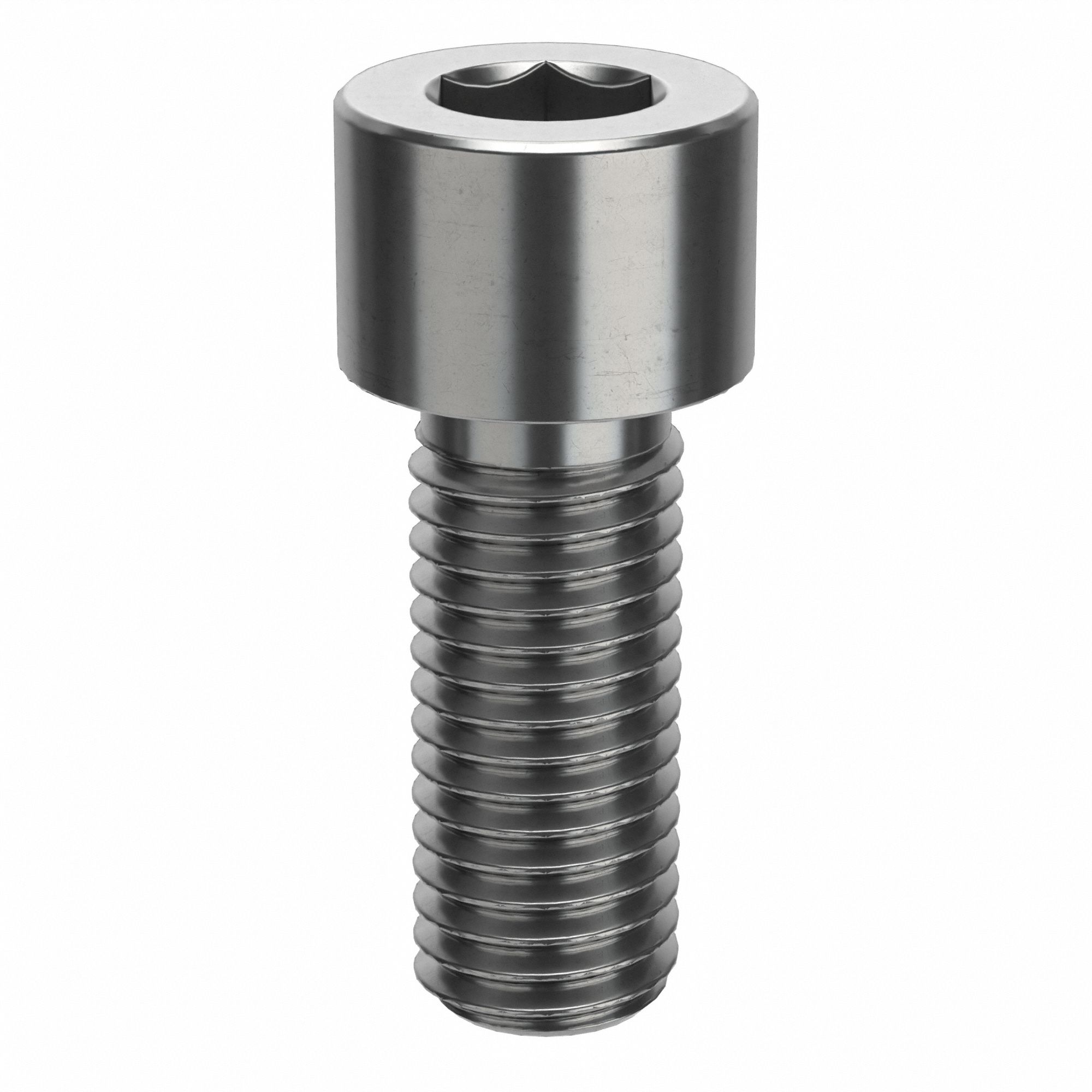 Socket Head Cap Screw: 1/4"-28 Thread Size, 5/8 in Lg, Std, Plain, Stainless Steel, 18-8, 1, 400 PK
