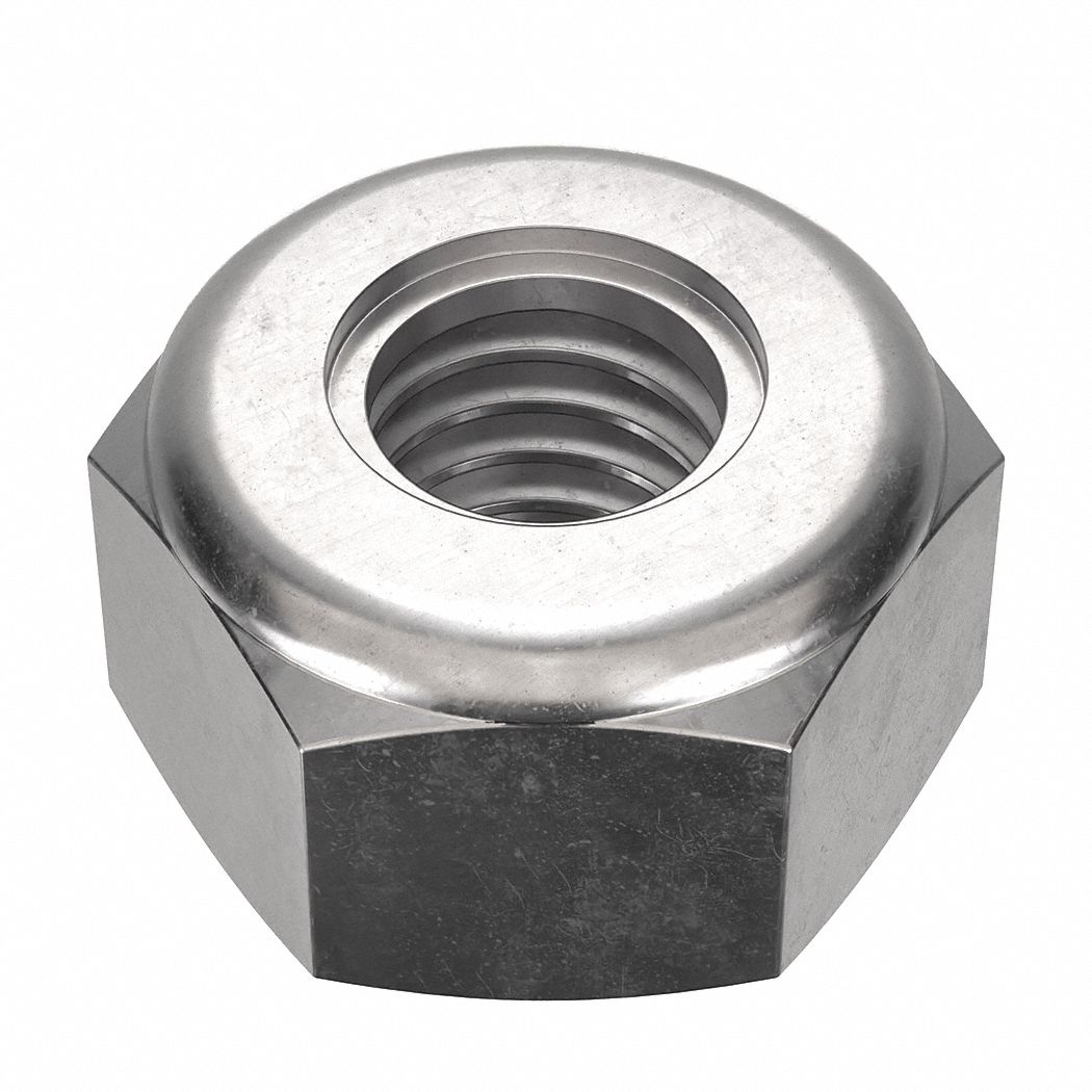 1/2-13 USS Grade 8 Nylock Lock Nuts - 50 Pack, Nylon Insert, Yellow Zinc Coated - View #6