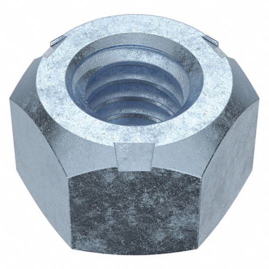 Top Lock Distorted Thread, 1/4"20 Thread Size, Lock Nut 42KP27