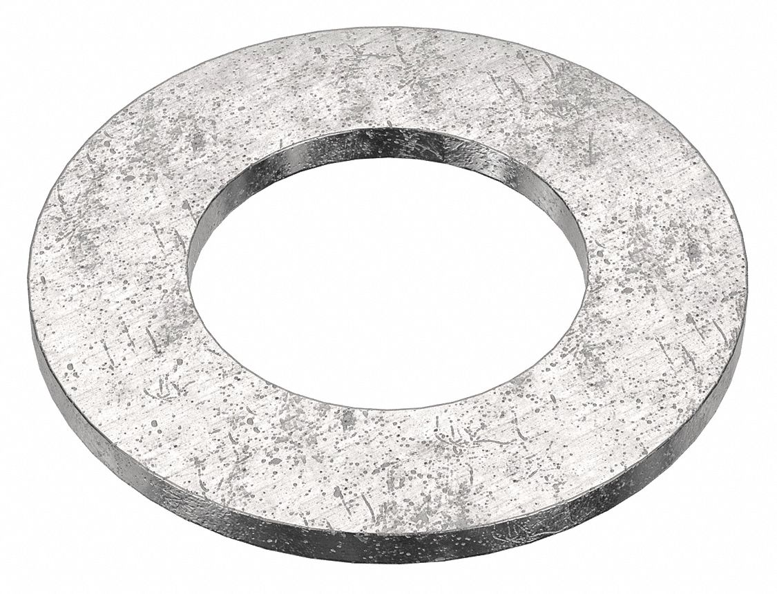 Flat Washer: 316, Stainless Steel, 1 1/8 in Screw Sz, 1.25 in In Dia, 2 1/4 in Out Dia, 316, 215 PK