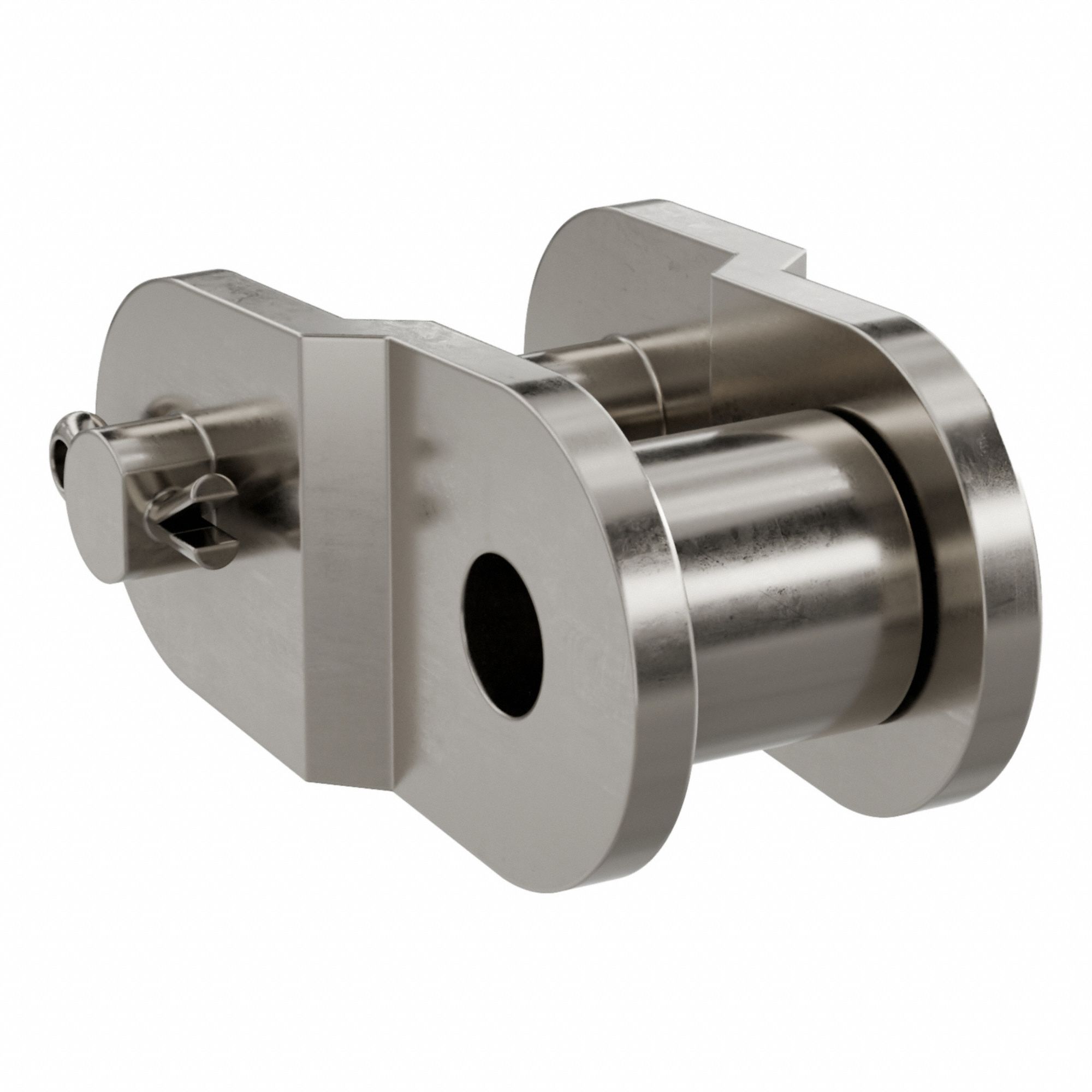 Roller Attachment Link: For Nickel-Plated Steel Roller Chains, 100, Single Strand, Steel