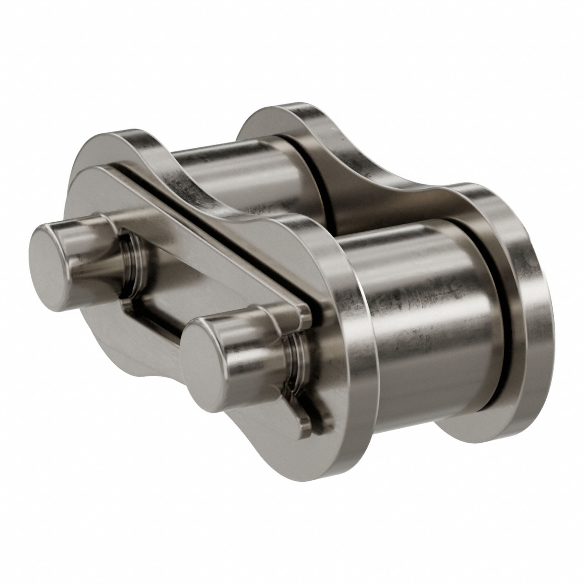Roller Attachment Link: For Nickel-Plated Steel Roller Chains, 41, Single Strand, Steel