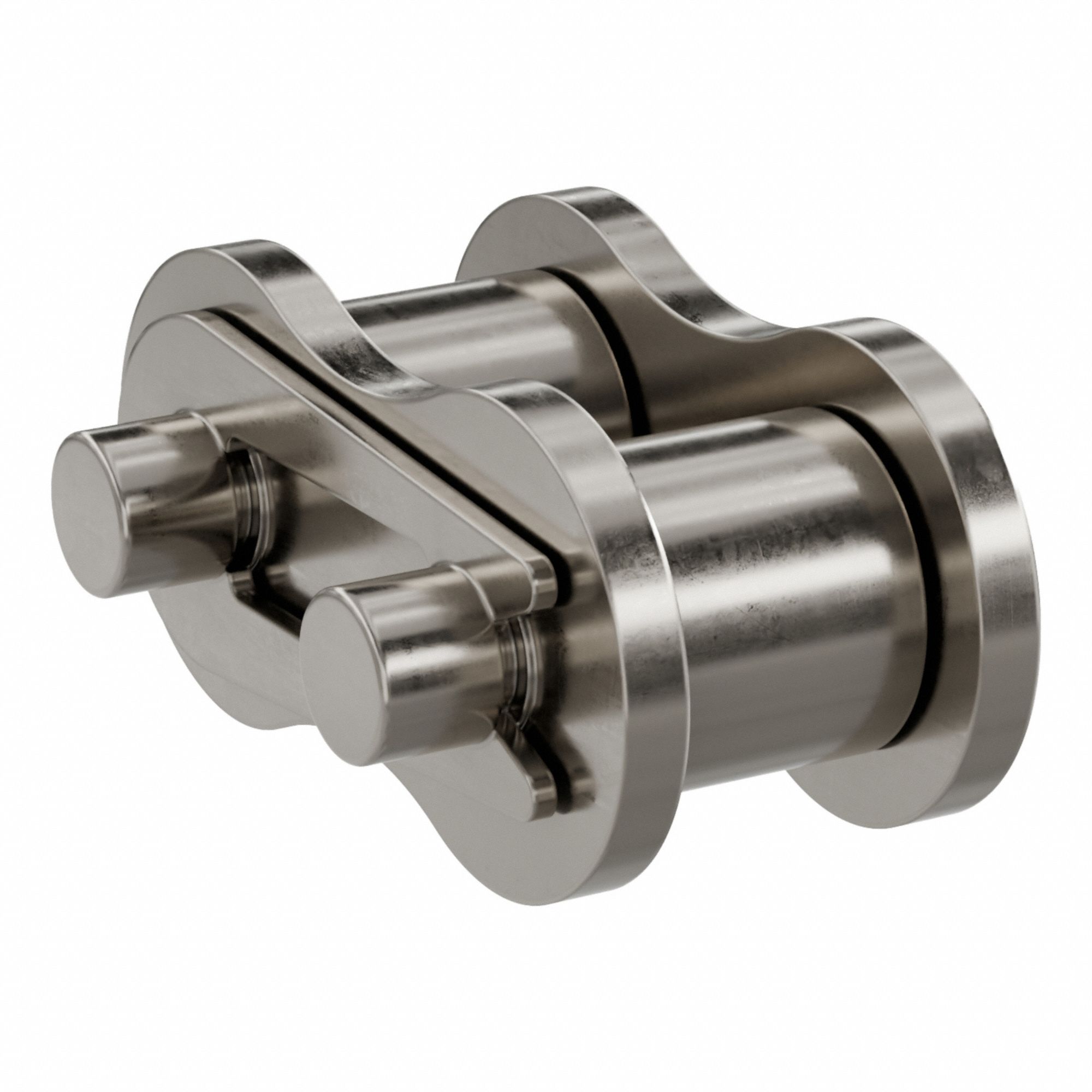 Roller Attachment Link: For Nickel-Plated Steel Roller Chains, 50, Single Strand, Steel