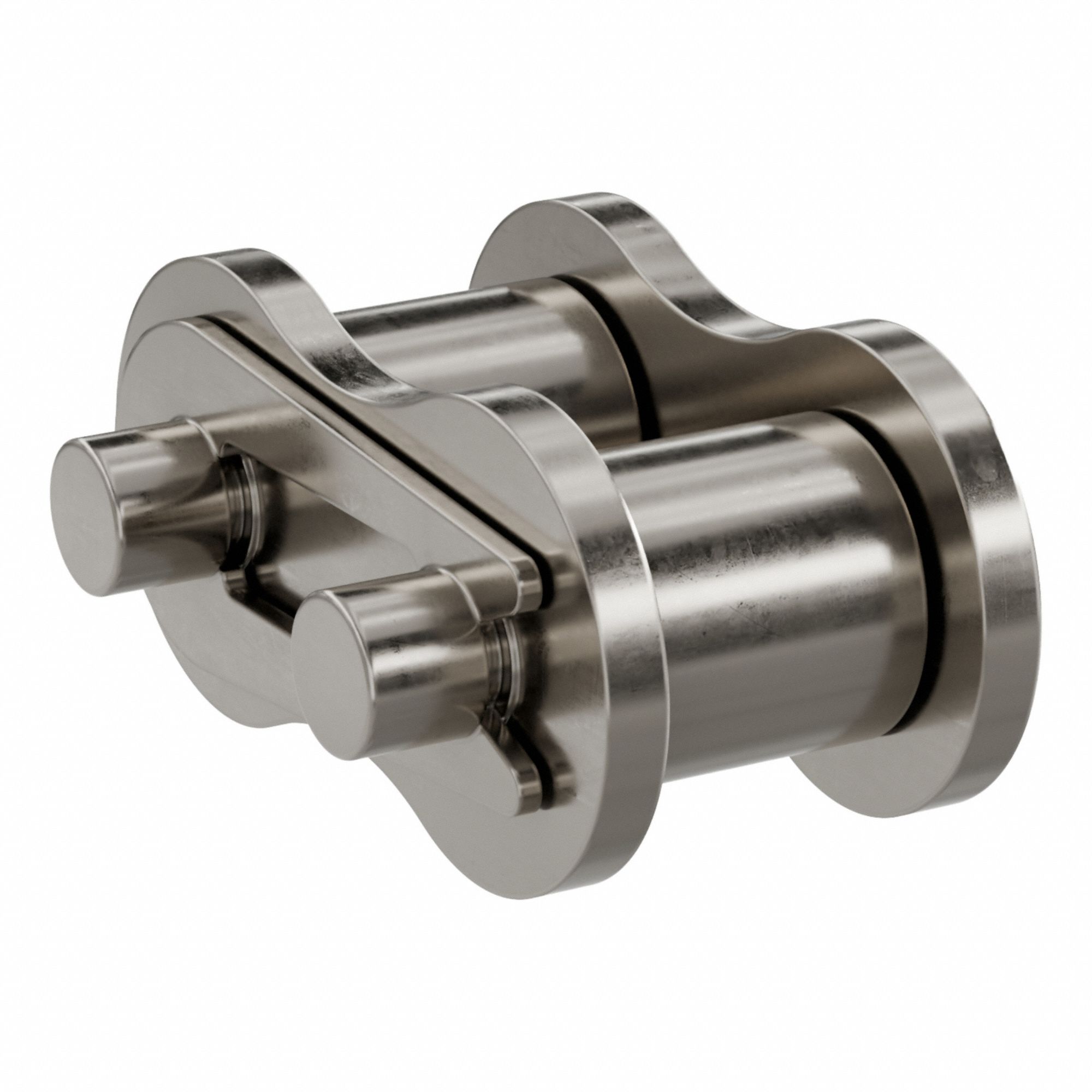 Roller Attachment Link: For Nickel-Plated Steel Roller Chains, 60, Single Strand, Steel