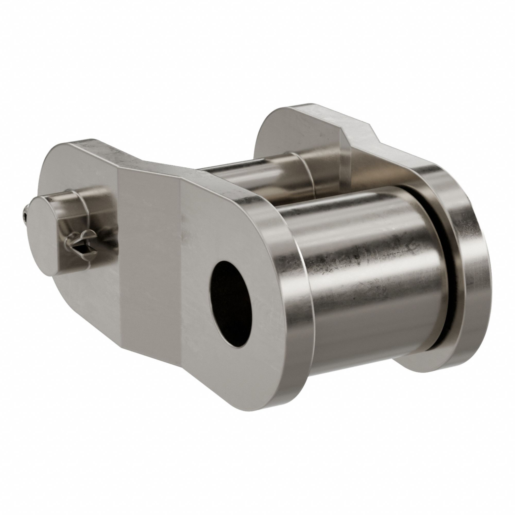 Roller Attachment Link: For Nickel-Plated Steel Roller Chains, 40, Single Strand, Steel, NP