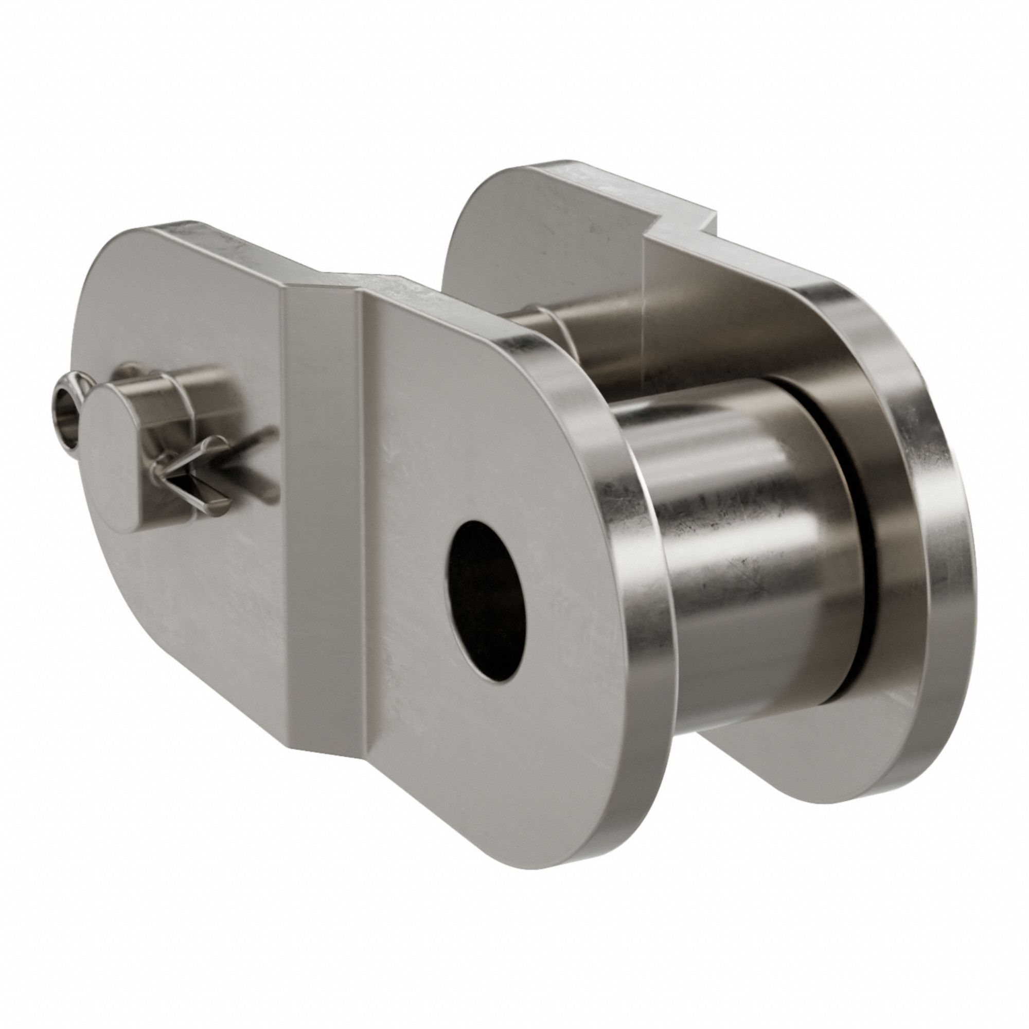 Roller Attachment Link: For Nickel-Plated Steel Roller Chains, 41, Single Strand, Steel, NP