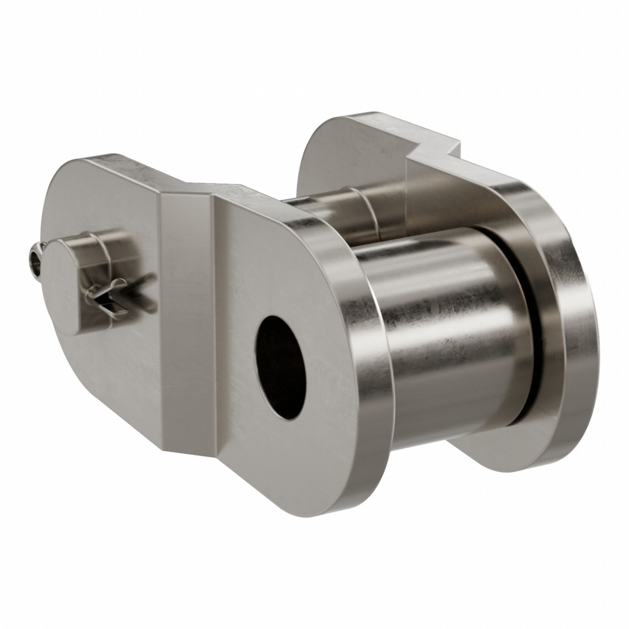 Roller Attachment Link: For Nickel-Plated Steel Roller Chains, 50, Single Strand, Steel, NP