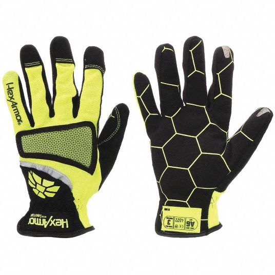 HEXARMOR, XL, Synthetic Leather, Mechanics Gloves - 42NL32|4019-XL (10 ...