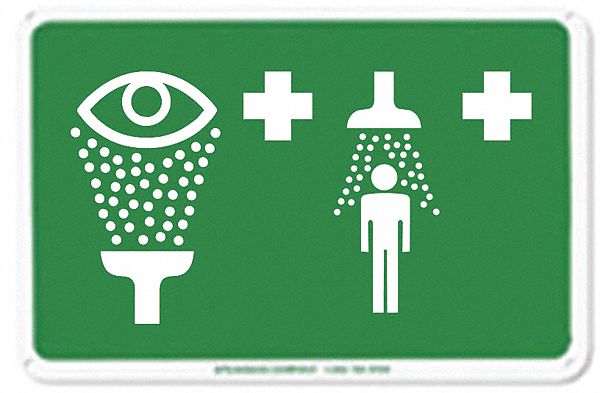 Emergency Combo Unit Sign, 7 7/8 x 12 in