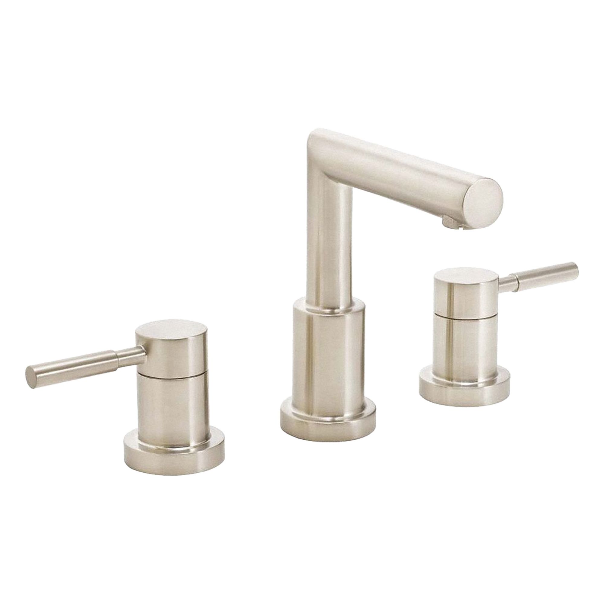 Straight Bathroom Faucet: Neo, Brass, Brushed Nickel Finish, 1.2 gpm Flow Rate, Widespread