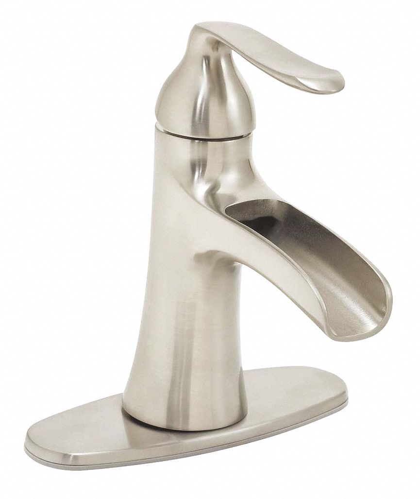 SPEAKMAN Straight Bathroom Faucet Speakman, Caspian, Brushed Nickel
