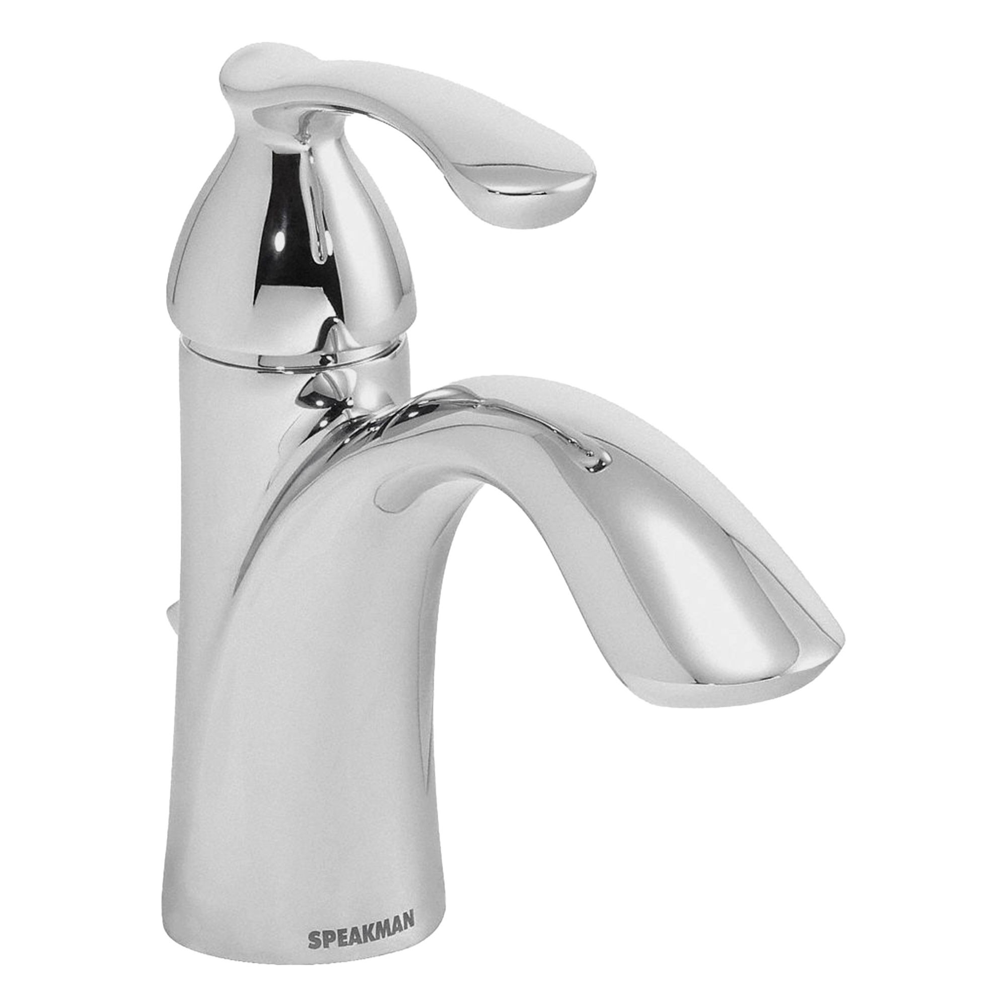 Mid Arc Bathroom Faucet: Chelsea, Brass, Chrome Finish, 1.2 gpm Flow Rate, Single-Post, Arc