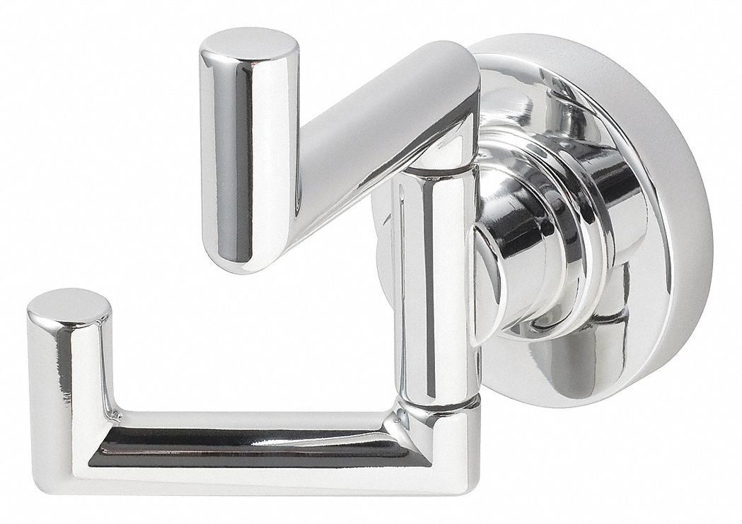 Double Point Hook, Polished Chrome