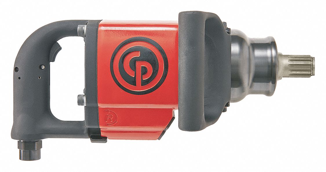 IMPACT WRENCH, AIR, 3500 RPM, SPLINE, 14.2 IN, STEEL/ALUMINUM