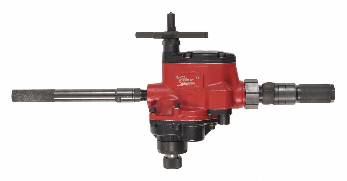 AIR DRILL, REVERSING, HEAVY DUTY, T-HANDLE, 1 1/4 IN