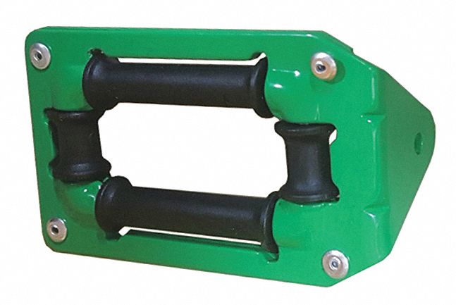 ROLLER GUIDE: FOR RWA NF SERIES REEL SERIES, NYLON, GREEN, STEEL, FOR 6 ⅝ IN REEL WD