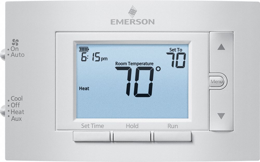 EMERSON Low Voltage Thermostat, Stages Cool 1, Stages Heat 2 42PD15