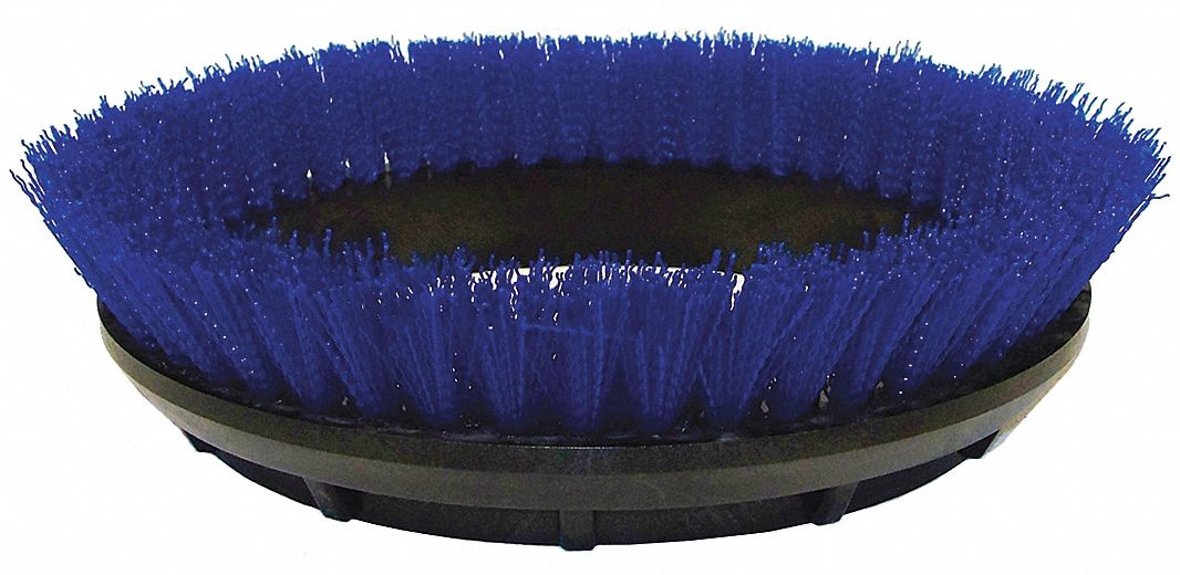 Scrubbing Rotary Brush, Blue, 12 in.