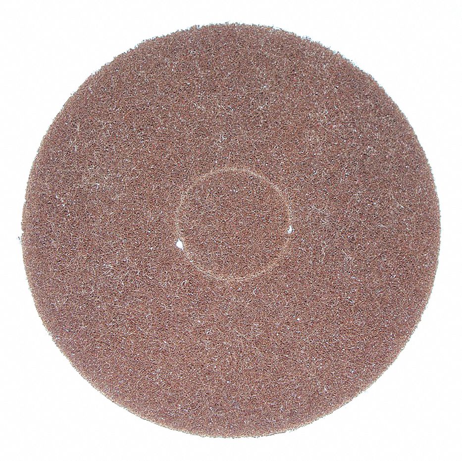 Scrubbing Pad, Brown, 12 in.