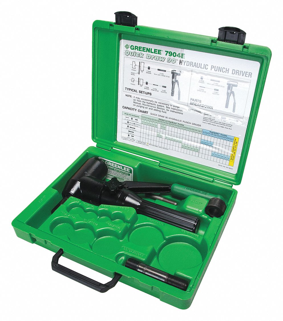 GREENLEE Quick Draw 90 Hydraulic Punch Driver Kit 42PT977904E