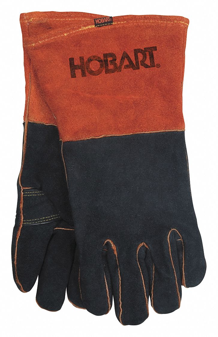 WELDING GLOVES, KEYSTONE THUMB, COWHIDE, XL, 1 PR, MIG, 13 IN