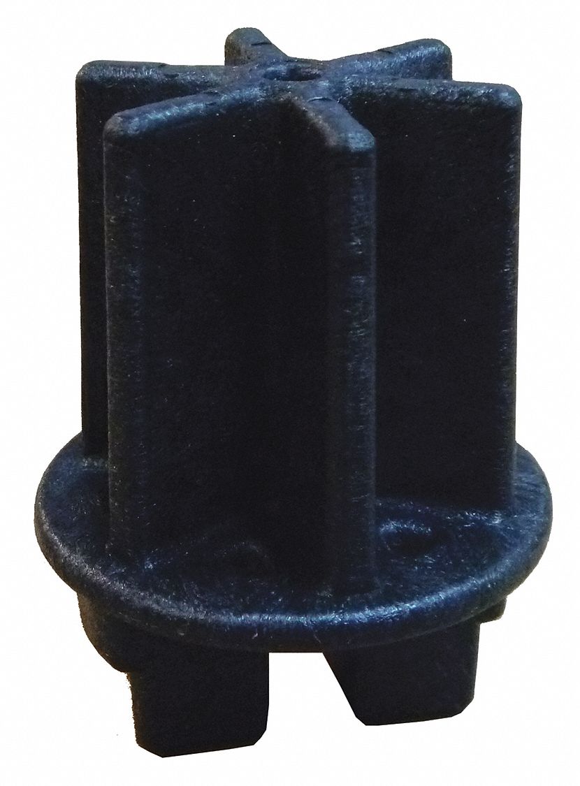 Leg Stacker: Plastic Shelving, 1/2 in x 3 in x 2 3/8 in, Leg Stacker