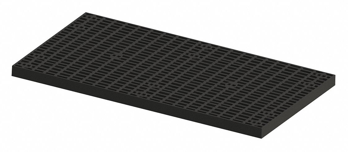 Top Panel: 36 in x 66 in, Ventilated Shelf, 1 Shelves