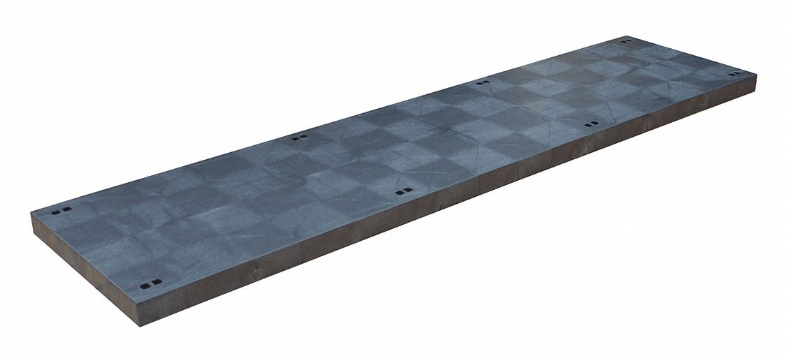 Top D Panel: 24 in x 96 in, Solid Shelf, 1 Shelves