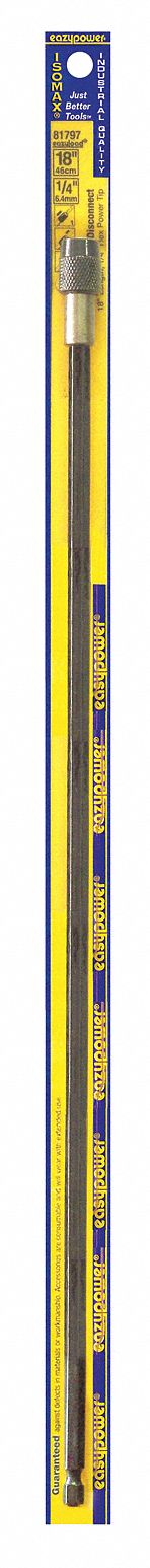 Bit Holder: Bit Holder, Power, 1/4 in Compatible Bit Size, Hex Compatible Bit Shank