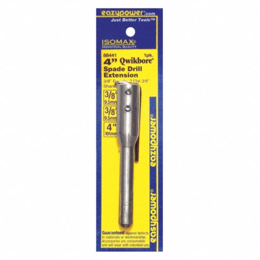 EAZYPOWER Drill Bit Extension, 4 in Overall Length, Straight with Three