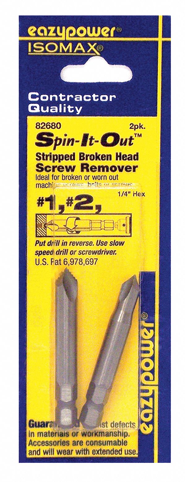 EAZYPOWER, Screw Extractor Power Bit, For 1/2 Screw Head Size, Screw