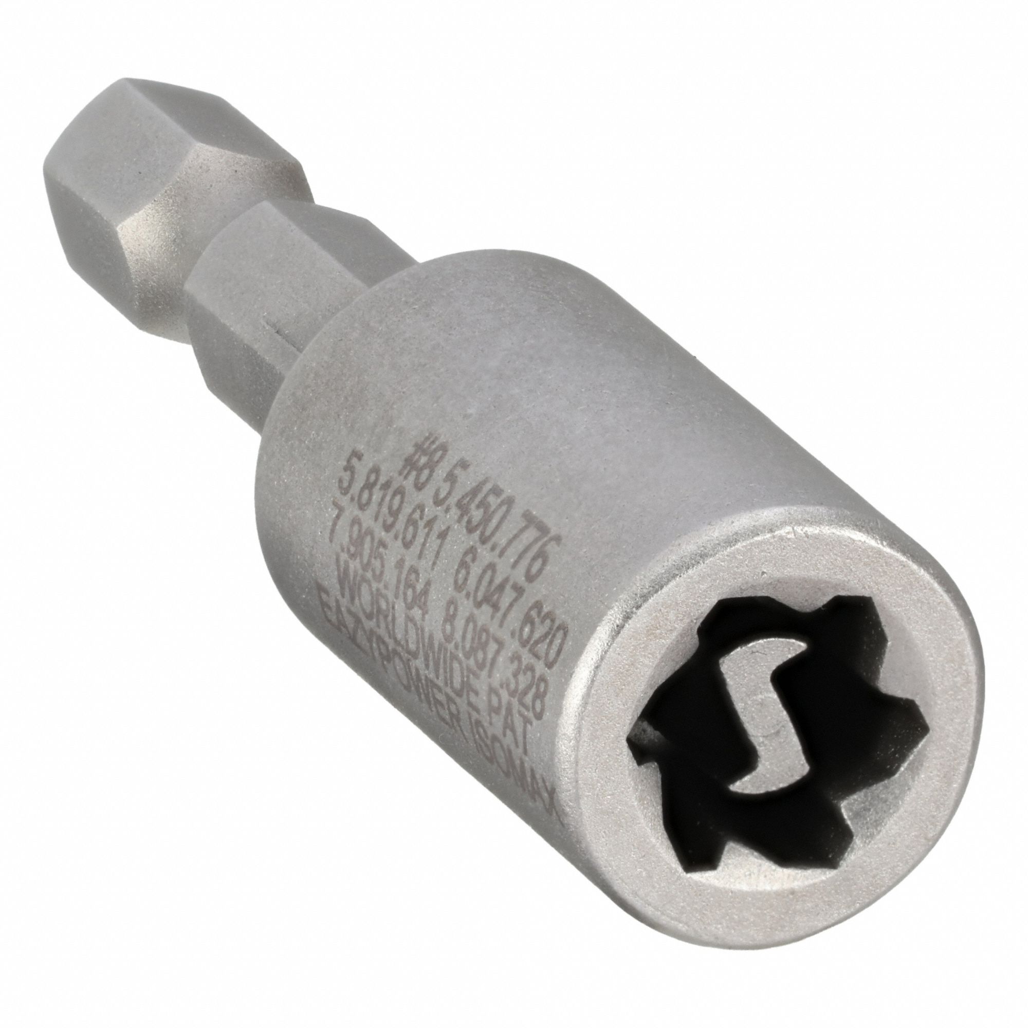 One-Way Screw Remover Screwdriver: One Way Remover Series, Steel, #8 Tip Size