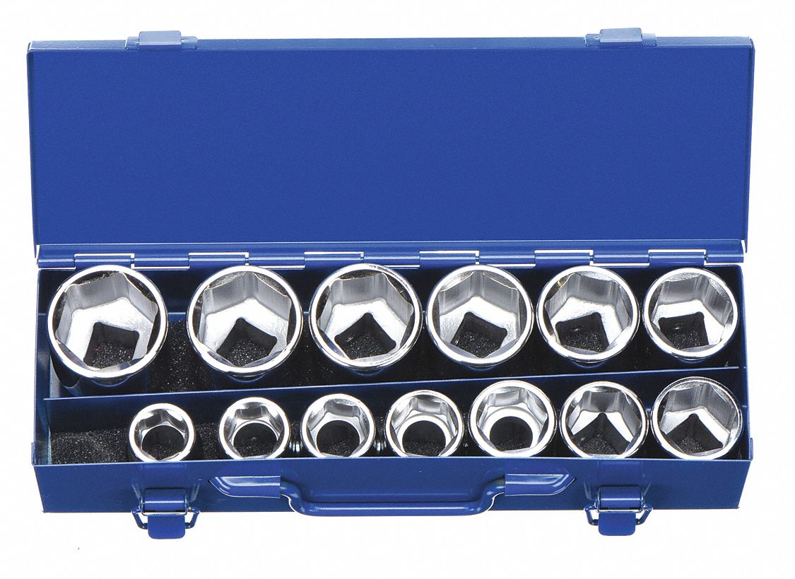 westward-3-4-in-drive-size-13-pieces-socket-set-42w519-42w519-grainger
