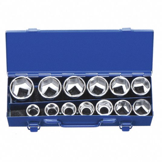 WESTWARD, 3/4 in Drive Size, 13 Pieces, Socket Set 42W51942W519